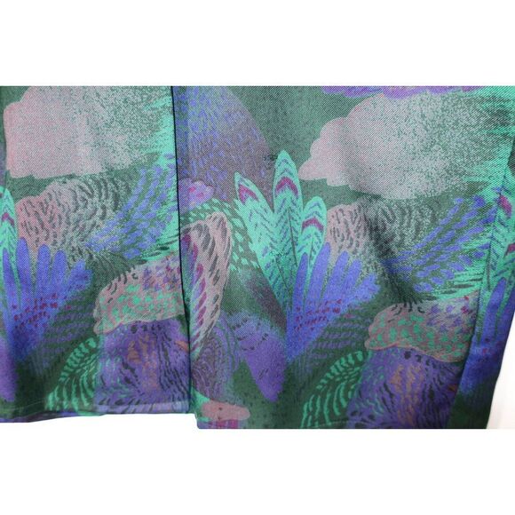 Vintage Ellen Tracy Silk Top Size 4 GORGEOUS DUCKS Art Avant Garde Modern 1980's - Picture 11 of 11